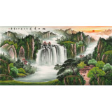 吴东 六尺《旭日东升》 著名易经风水画家