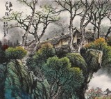 【已售】张慧仁 四尺《春山流泉图》 广西山水画家协会常务理事