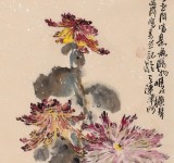 【已售】名家李明成大四尺国画《菊花图》（询价）