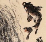 【已售】李明成小六尺办公室风水画《腾飞》