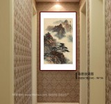 【已售】何实 四尺三开《黄山松云》吉林著名山水画家