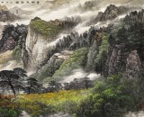 【已售】李碧峰 小八尺《碧湖秋韵图》 中国书画家协会理事