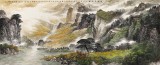 【已售】李碧峰 小八尺《碧湖秋韵图》 中国书画家协会理事