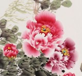 【已售】王宝钦三尺花鸟画《富贵祥和》已裱轴 (询价)