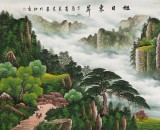 【已售】吴东 小八尺《旭日东升》 著名易经风水画家