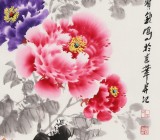 【已售】王宝钦 三尺《锦绣前程》 当代花鸟牡丹画名家（询价）