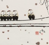 【已售】苗雨 四尺斗方《春意闹》 辽宁工美教授 师从吴冠中