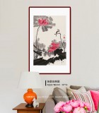【已售】苗雨 四尺三开《映日荷花别样红》 辽宁工美教授 师从吴冠中