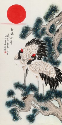 【已售】凌雪 四尺《松鹤延年》 北京美协会员