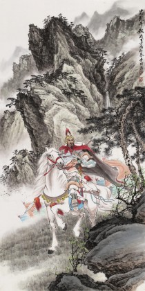 邹本财 四尺馆藏精品岳飞像《忠烈千秋》 公主岭市美协常务副主席
