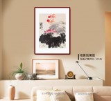 【已售】邹友蒸 《年年有余》1992年作 已故山野派绘画大家