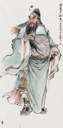 【已售】邹本财 四尺《忠义千秋》 公主岭市美协常务副主席