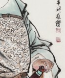【已售】邹本财 四尺《忠义千秋》 公主岭市美协常务副主席