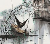 【已售】苗雨 四尺斗方《水乡春韵》 辽宁工美教授 师从吴冠中