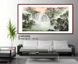 【已售】张宏达 六尺《山水含清晖》