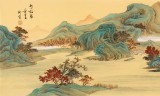 【已售】何实 1.5米《秋山访胜》吉林著名山水画家