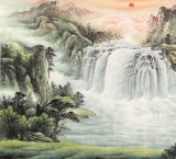 【已售】张宏达 六尺《山水含清晖》