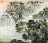 【已售】张宏达 六尺《山水含清晖》