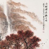 【已售】邹本财 三尺《火树银花秋正好》 公主岭市美协常务副主席