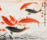 【已售】周升达 四尺《富贵久鱼》 中国画院国画组长（询价）
