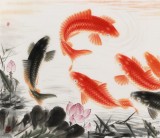 【已售】周升达 四尺《富贵久鱼》 中国画院国画组长（询价）