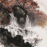 【已售】邹本财 三尺《火树银花秋正好》 公主岭市美协常务副主席