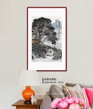 【已售】申凌翔 四尺三开《乡情》 广西山水画名家