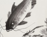 王永刚 四尺三开《年年有余》 国家一级美术师（询价）