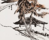 王永刚 手指画《松亭秋意》 国家一级美术师（询价）