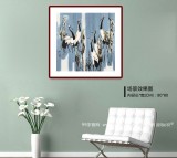 【已售】苗雨 四尺斗方《瑞鹤呈祥》 辽宁工美教授 师从吴冠中