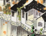 【已售】苗雨 四尺斗方《秋日的江南》 辽宁工美教授 师从吴冠中