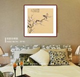 【已售】皇甫小喜 四尺斗方《墙角数枝梅》 河南著名花鸟画家