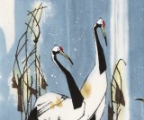 【已售】苗雨 四尺斗方《瑞鹤呈祥》 辽宁工美教授 师从吴冠中