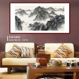 【已售】刘金河 四尺《轻舟放棹归何许》 国家画院山水名家