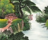 【已售】吴东 四尺《福地安居》 著名易经风水画家