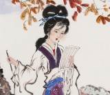 南海禅寺 妙林居士 三尺《秋林题诗图》