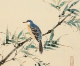 【已售】曲逸之 四尺斗方《平安图》 河南省著名花鸟画家