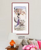南海禅寺 妙林居士 三尺《秋林题诗图》