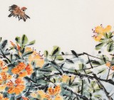 【已售】曲逸之 三尺《十分春色》 河南省著名花鸟画家
