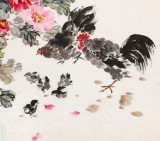 曲逸之 六尺《牡丹花品冠群芳》 河南省著名花鸟画家
