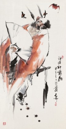 【已售】魏武双四尺国画《钟馗神威图》(询价)