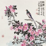 【已售】曲逸之 四尺斗方《江南早春》 河南省著名花鸟画家