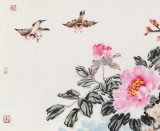 【已售】曲逸之 四尺《玉堂富贵》  河南省著名花鸟画家