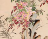 【已售】皇甫小喜 四尺《紫气东来 花开富贵》 河南著名花鸟画家