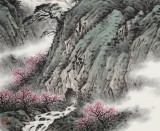 【已售】刘金河 四尺《夹岸桃花万树妍》 国家画院山水名家