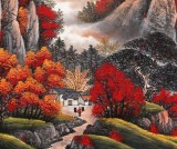 【已售】吴东 六尺《源远流长》 著名易经风水画家