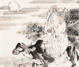杨西沐 四尺《老子出关》 中国美术家协会会员（询价）