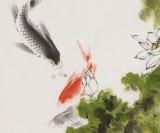 【已售】孙海峰 四尺《碧池神游》 安徽省美协会员