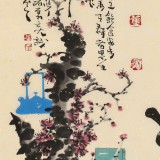 【已售】董平茶 四尺《宁静致远》 中国诗画协会理事