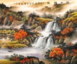 【已售】杨铭昌 小八尺《秋山揽胜》 安徽山水画研究协会理事